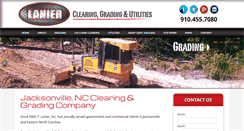 Desktop Screenshot of laniergrading.com